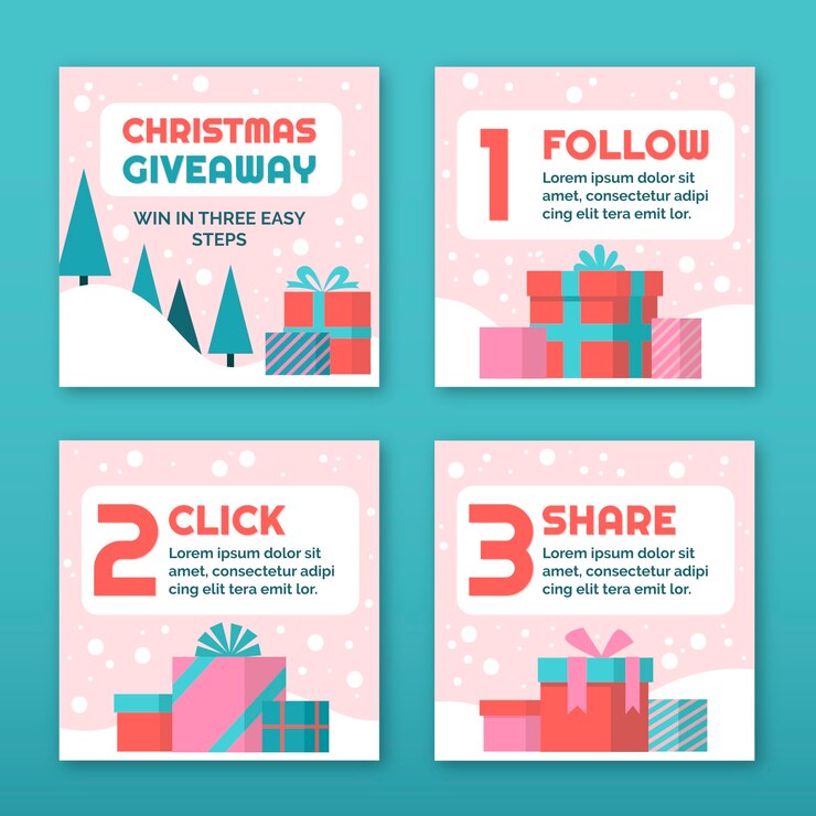 Holiday-themed giveaways and Contests