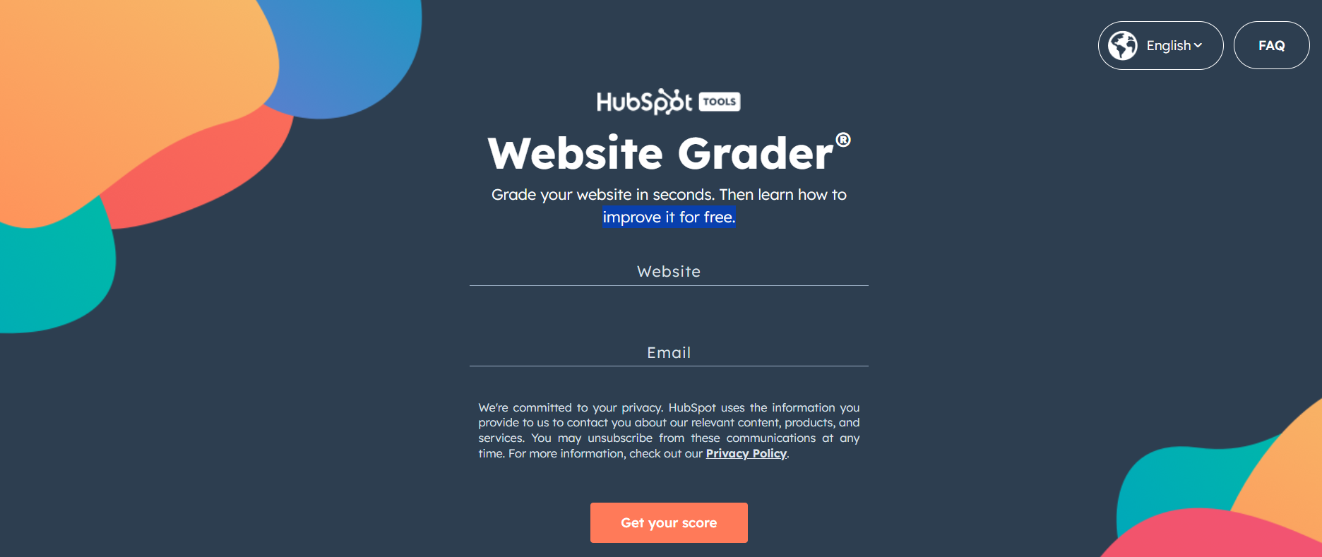 HubSpot Website Grader