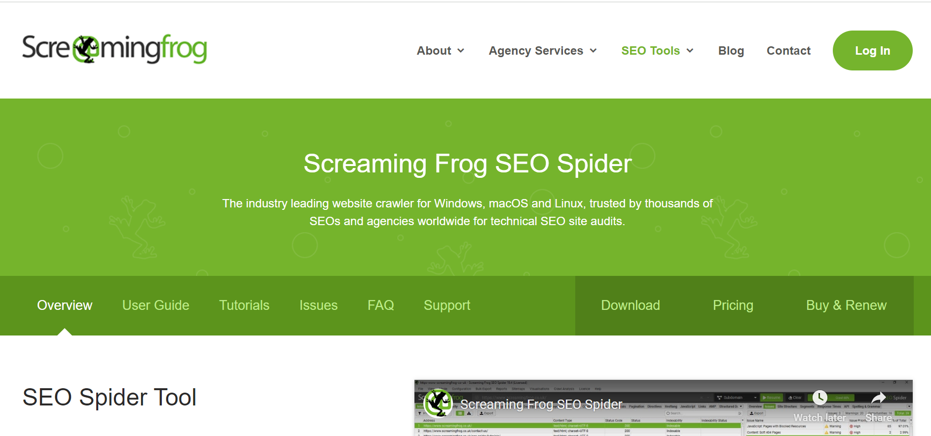 Screaming Frog SEO Spider